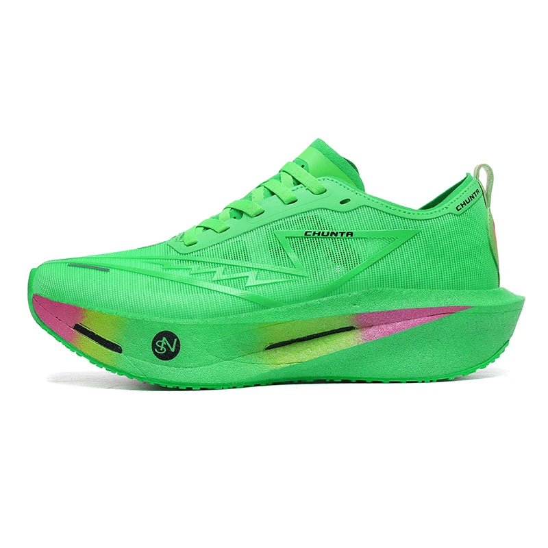 Zapatillas de Running Marathon para Hombre, con Placa de Carbono, Deportivas, Transpirables, Ligeras, Cómodas, Zapatillas Deportivas Chunta para Mujer