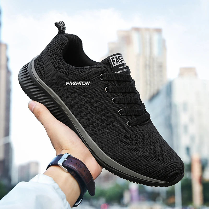 Zapatos de punto para correr para hombre, zapatillas de deporte informales a la moda para hombre, zapatillas deportivas transpirables atléticas para gimnasio, zapatillas ligeras para correr