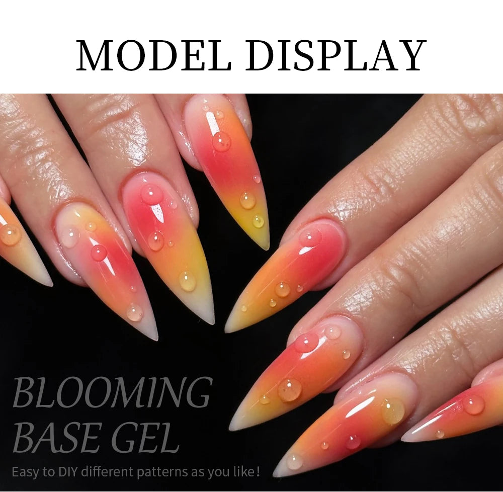 Gel para floración de uñas de 15 ml, gel funcional con efecto de extensión de flores, fácil de aplicar para diseño de uñas, salón en casa, manicura y pedicura