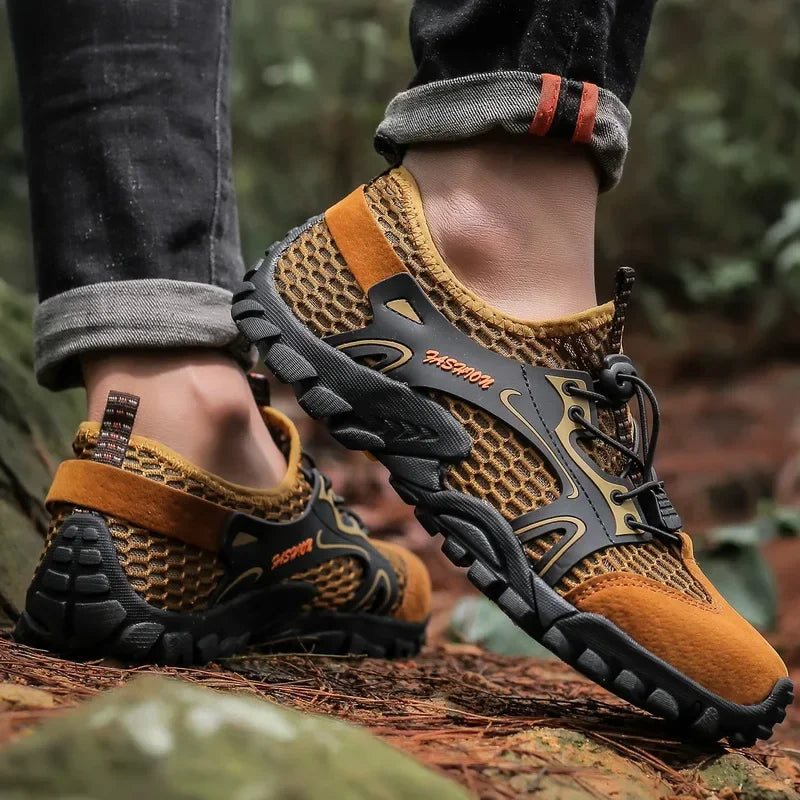 Zapatos resistentes al desgaste para Hombre, zapatillas de senderismo, Jogging, Trekking, rápido, al aire libre, Invierno, antideslizantes