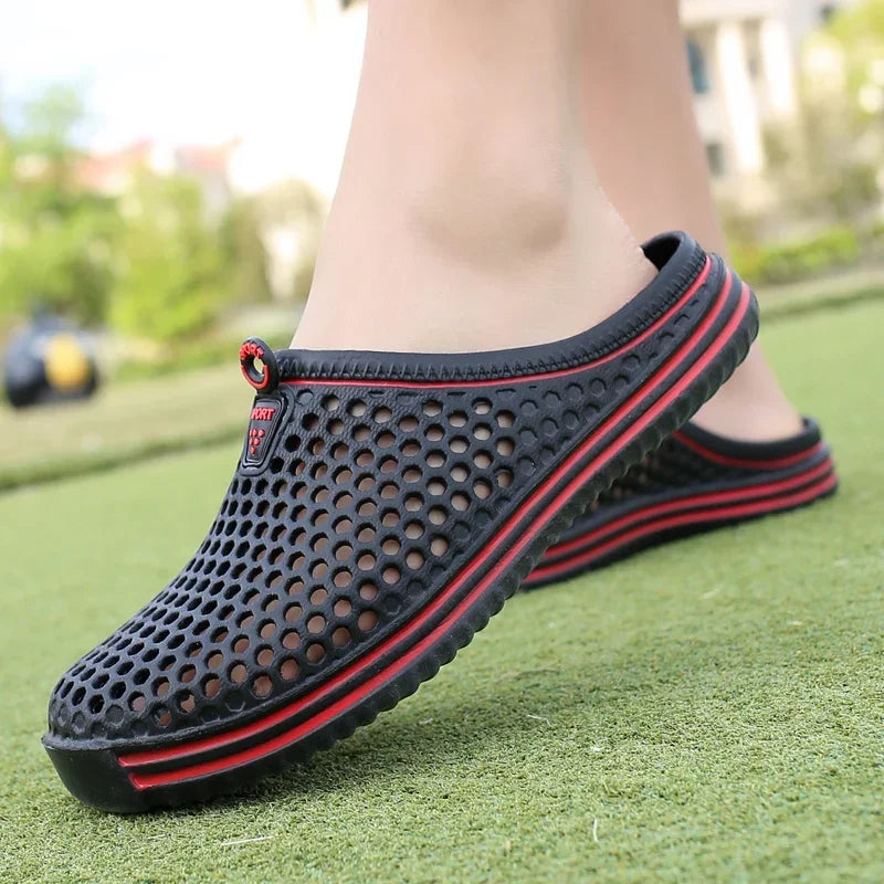 Sandalias cómodas para piscina para hombre, Zapatos de playa al aire libre de verano, zuecos de jardín sin cordones, zapatillas informales para ducha de agua, Zapatos Unisex