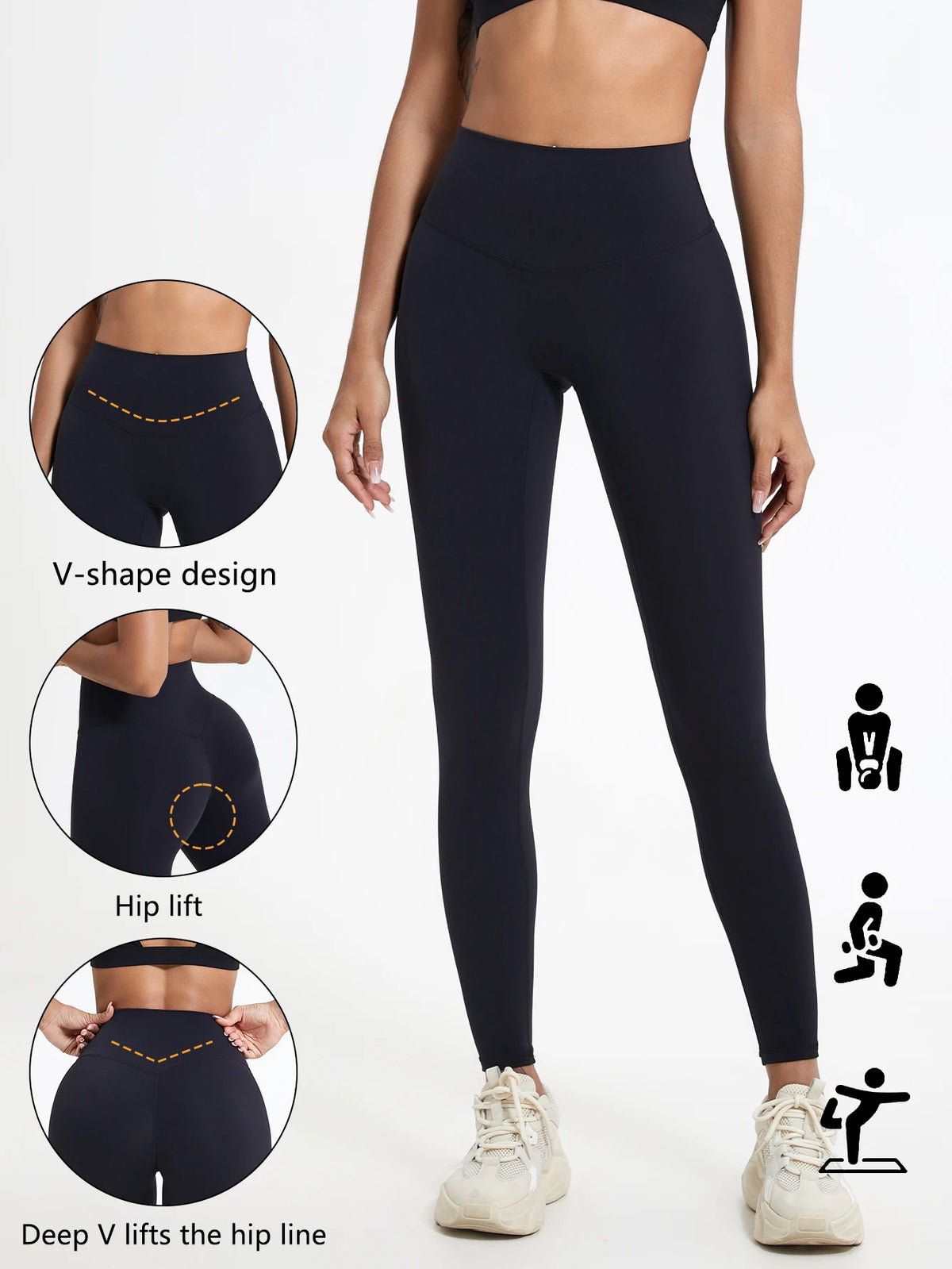 Leggings Deportivos Hearuisavy de Verano, Súper Suaves, de Cintura Alta, para Gimnasio, Yoga, Correr, Entrenamiento, con Efecto Push-Up, para Mujer