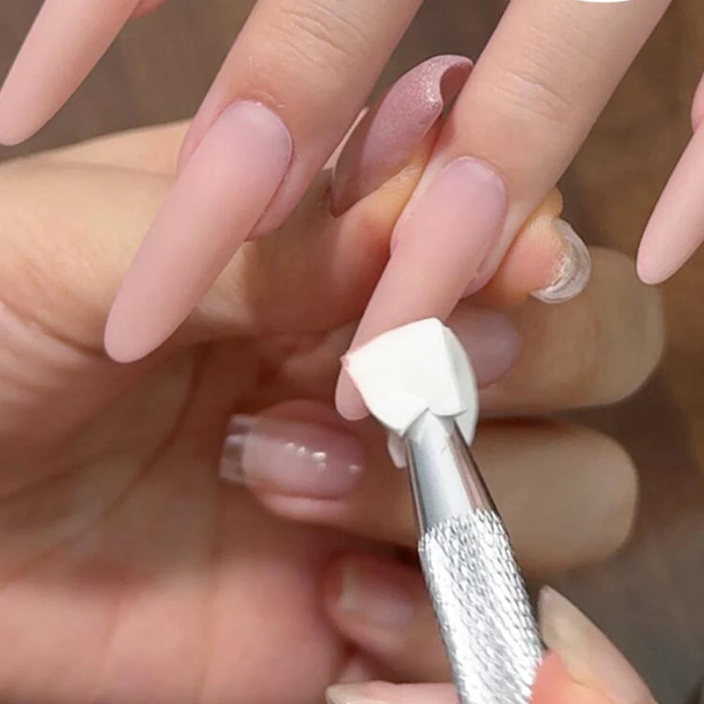 1 caja de esmalte de uñas en Gel rosa melocotón, textura mate, pegamento para tapar uñas con 1 cojín de aire, barniz de uñas LED UV para remojar
