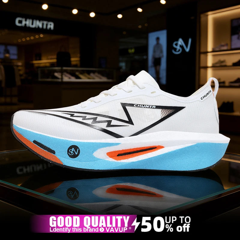 Zapatillas de Running Marathon para Hombre, con Placa de Carbono, Deportivas, Transpirables, Ligeras, Cómodas, Zapatillas Deportivas Chunta para Mujer