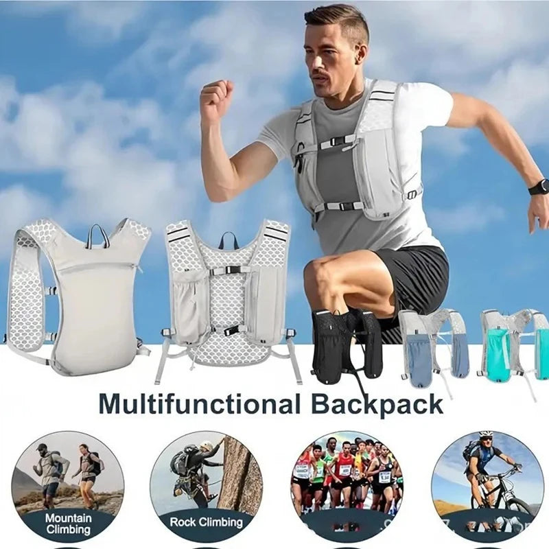 Chaleco de Hidratación Running – Ligero, Reflectante y con Bolsillos