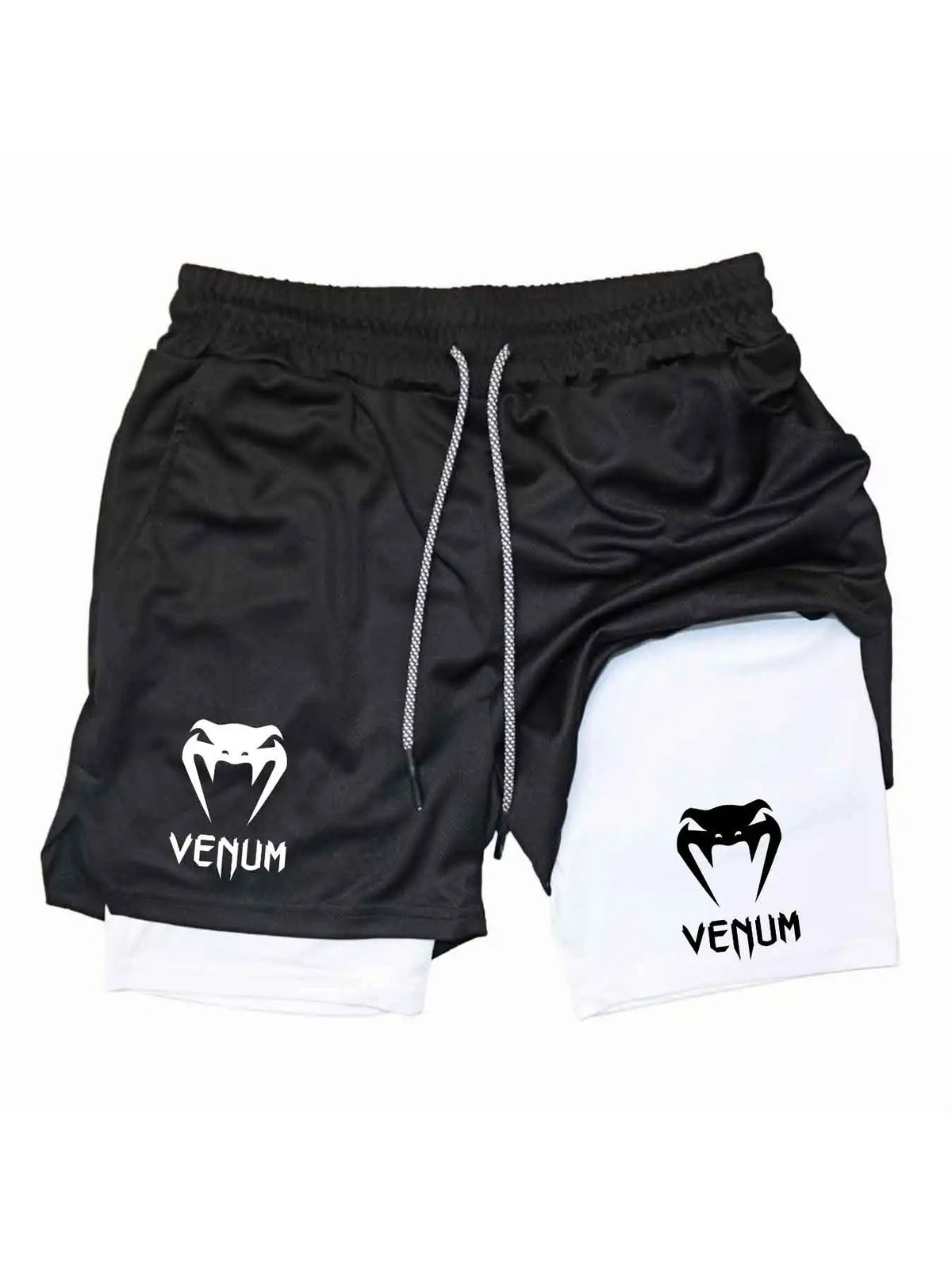Pantalones Cortos Deportivos de Verano 2026, 2 en 1, para Gimnasio y Running, Ropa Deportiva Informal para Correr, Pantalones Cortos de Doble Capa para Fitness