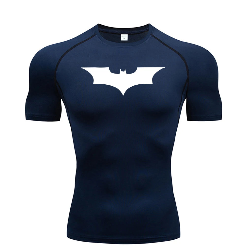 Camiseta de Compresión Hombre – Estampado Running & Fitness