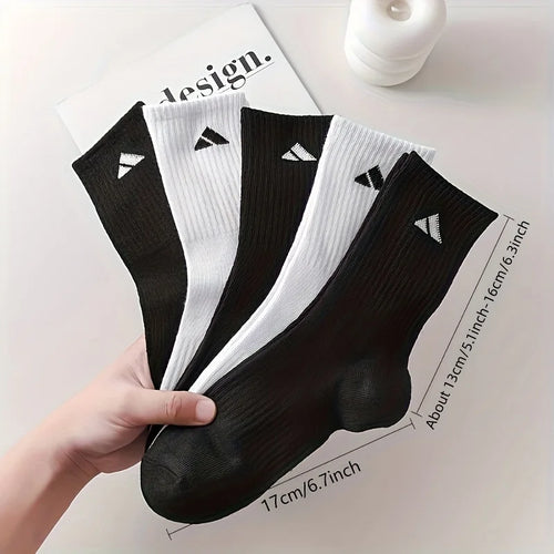 Calcetines deportivos para hombre 20 piezas/10 pares, calcetines deportivos transpirables blancos y negros, calcetines cómodos acolchados para correr, gimnasio y uso diario