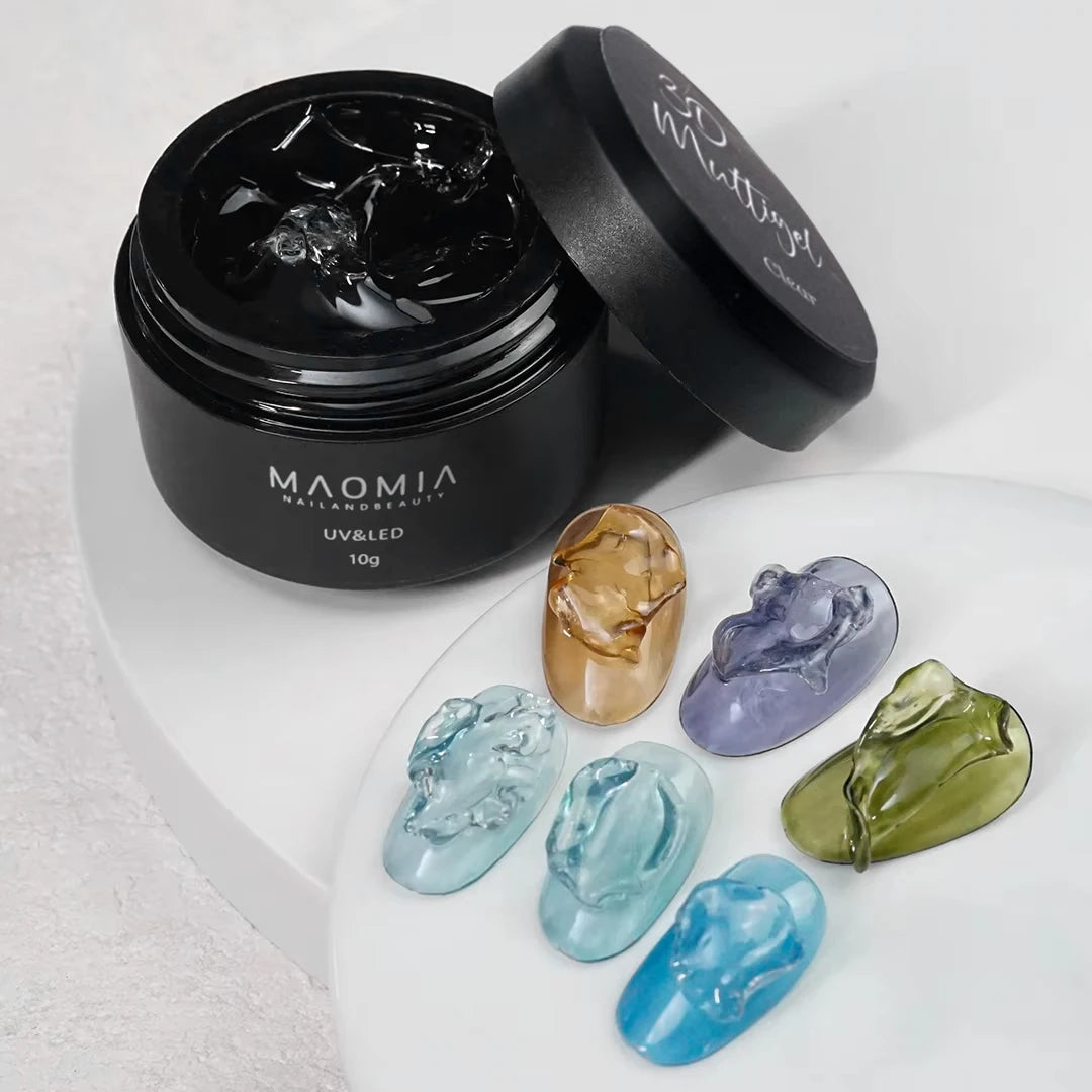 Maomia-esmalte de Gel tallado para uñas, extensión de manos antiadherente, multigel 3D, modelado 5D, moldeador estereoscópico sólido